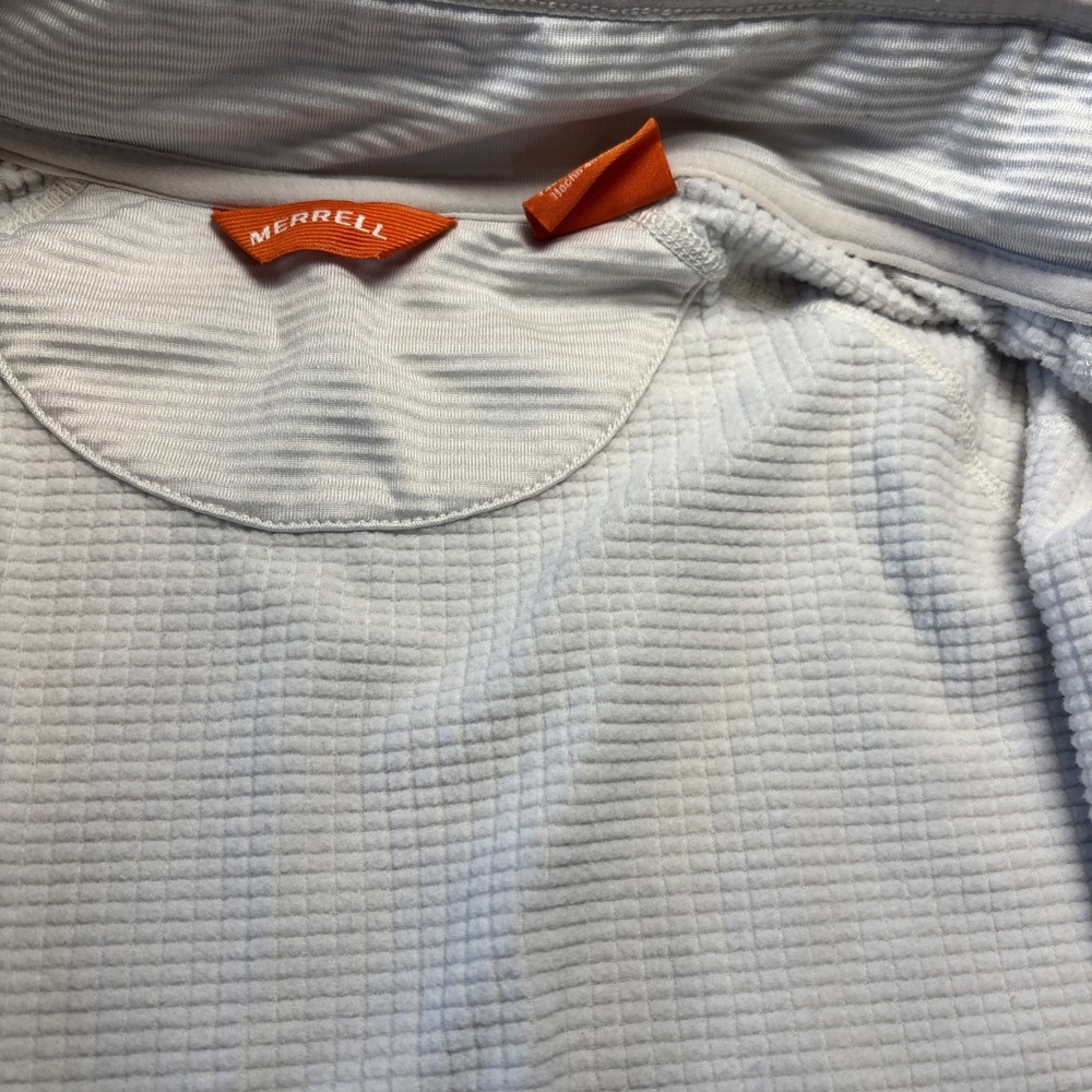 Merrell Jacket Mens 2XL Beige/Cream Full Zip Grid Fleece Performance Outdoor - Picture 9 of 9